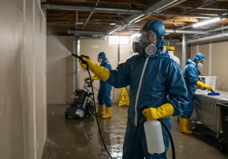 Basement Sanitization and Antimicrobial Treatment process in Glen Allen, VA